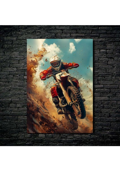 Anime Metal Poster Parlak Göz Alıcı Renkler - Cennet Şelalesi Doğanın Muhteşemliği
