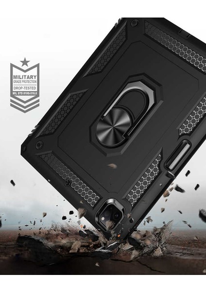 Apple iPad Pro 12.9 2020 (4.nesil) - Uyumlu Uyumlu Tablet Vega Kapak-Siyah