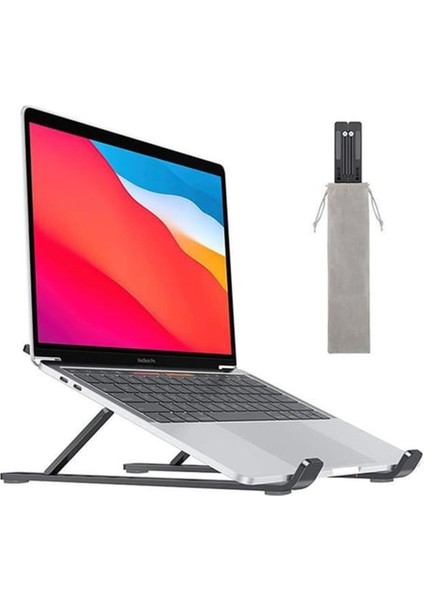 FNC-5110ST 10"-15.6" Katlabilir Aliminyum Döküm Notebook Standı (Kılıf Hediyeli)