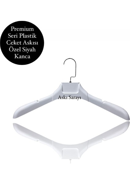 Premium Seri Elbise ve Gömlek Askısı Ceket ve Mont Askısı Özel Amerikan Kanca 12 Adet