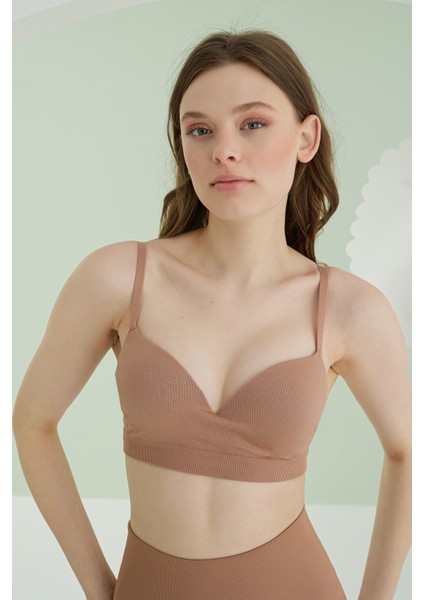 Vizon Ten Dikişsiz Dolgusuz Sütyen