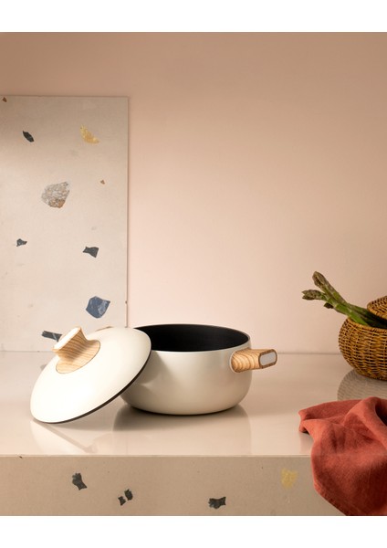 Manon Tencere - Beyaz - 22 cm