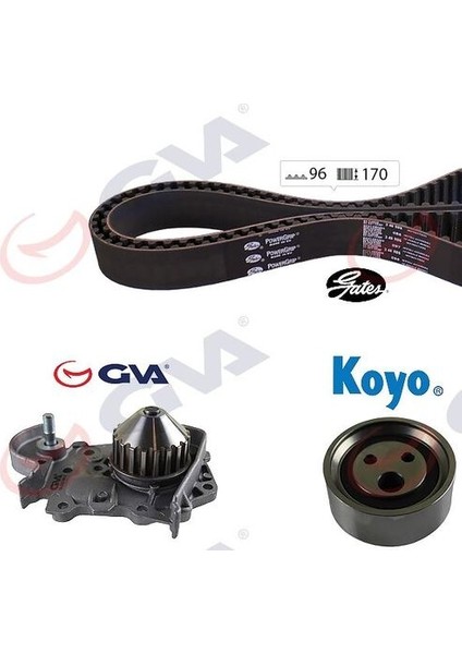 59WPK1410G Devirdaimli Eksantrik Gergi Seti (096×170)CLIO Iı-Kng-Megane-Logan-Sandero-Solenza 1.4-1.6(E7J-K7J-K4M) Gates Kayış