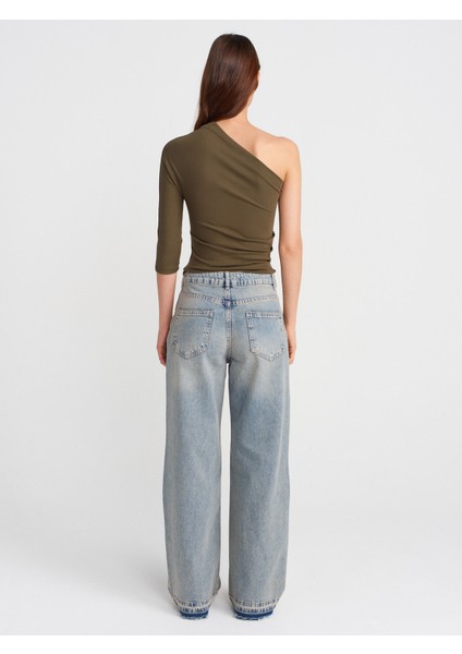 71972 Paça Ucu Izli Denim Pantolon-Tint fiyatları