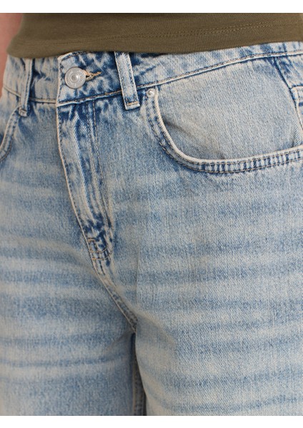 71972 Paça Ucu Izli Denim Pantolon-Tint modelleri