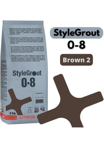 Stylegrout 0-8 Brown 2 Derz Dolgu 3 kg