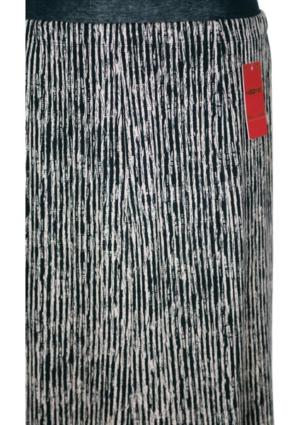 Hesna Kadın Betül 8 Parça Lastikli Astarsız Siyah Etek Desen 32 fiyatları