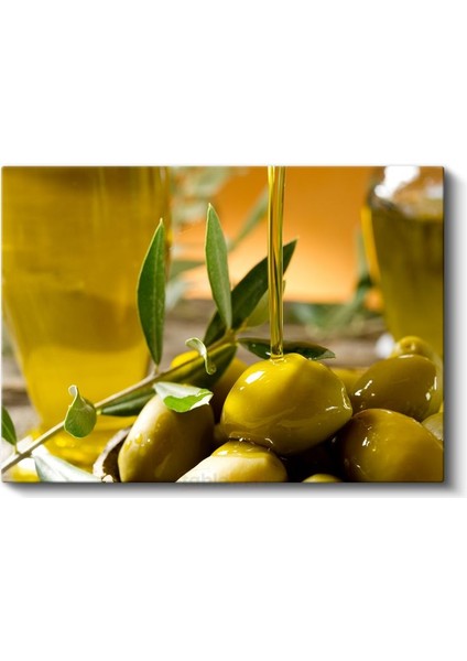 Zeytin Şöleni - Akdeniz'in Yeşil Altını Kanvas Tablo