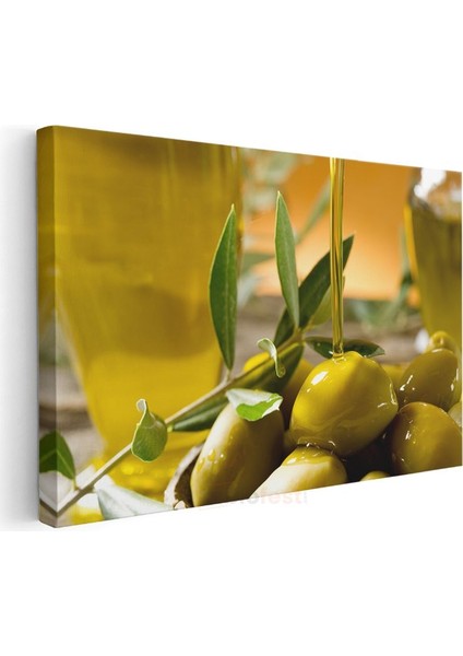 Zeytin Şöleni - Akdeniz'in Yeşil Altını Kanvas Tablo