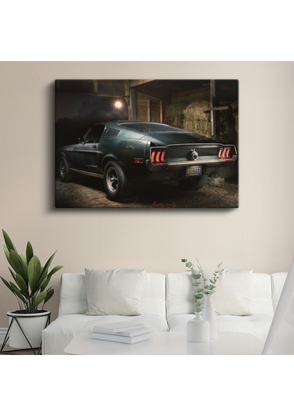 Ford Mustang Bullitt - Efsanevi Film Arabası Kanvas Tablo