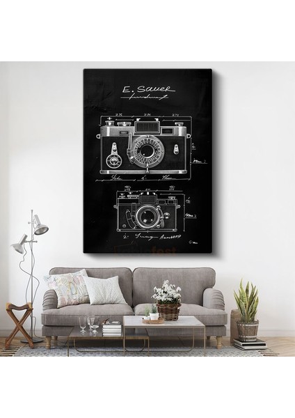 Fotoğraf Makinesi - Klasik Görüntüleme Cihazı Kanvas Tablo