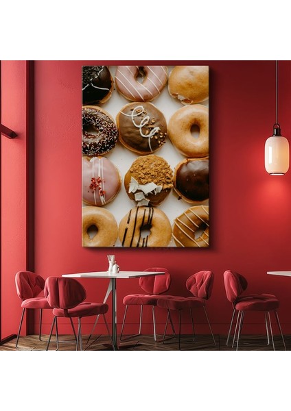 Donut Koleksiyonu - Tatlı Çeşitlilik Kanvas Tablo