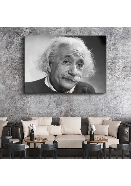 Albert Einstein - Bilim Dünyasının Gülen Yüzü Kanvas Tablo