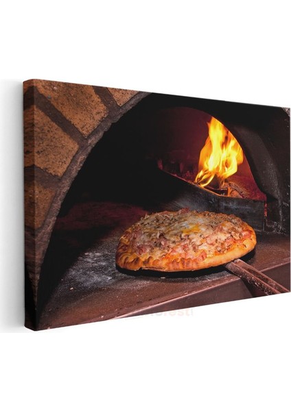 Taş Fırın Pizza - Geleneksel Italyan Lezzeti Kanvas Tablo modelleri