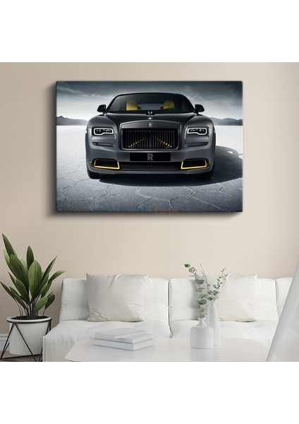 Rolls-Royce Wraith - Tuz Gölü Manzaralı Lüks Sedan Kanvas Tablo