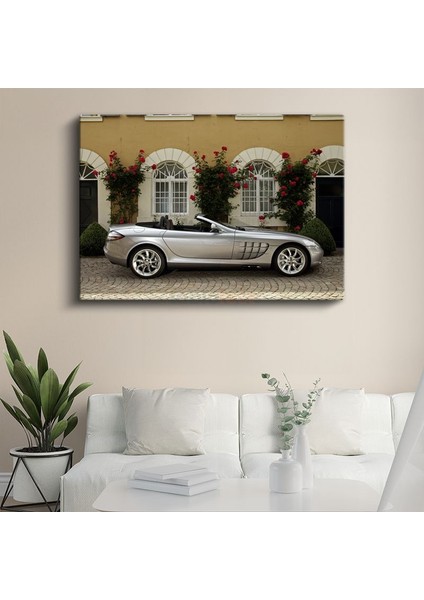 Mercedes-Benz Slr Mclaren - Klasik Mimari Önünde Prestij Kanvas Tablo