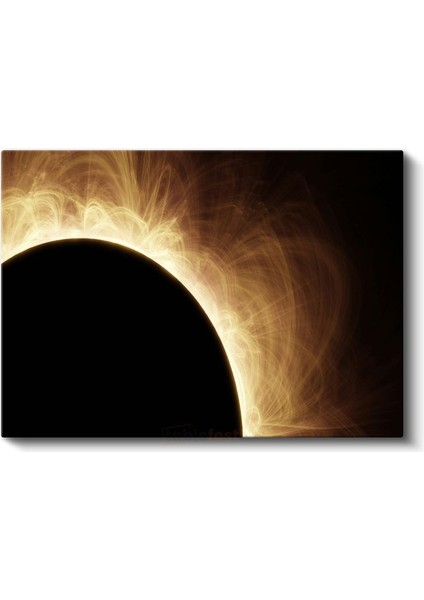 Kozmik Işık - Altın Parıltılı Göksel Olay Kanvas Tablo fiyatları