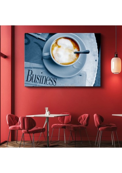 Kahve Keyfi - Kremsi Köpüklü Latte Kanvas Tablo