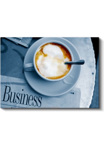 Kahve Keyfi - Kremsi Köpüklü Latte Kanvas Tablo