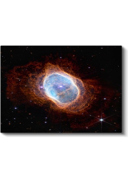 Kozmik Ateş - Yıldızlar Arasında Parlayan Nebula Kanvas Tablo
