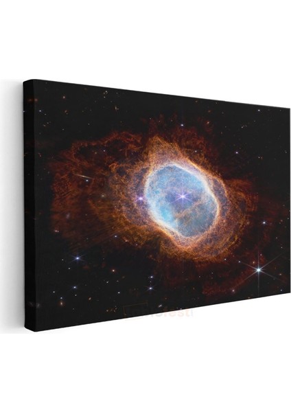 Kozmik Ateş - Yıldızlar Arasında Parlayan Nebula Kanvas Tablo