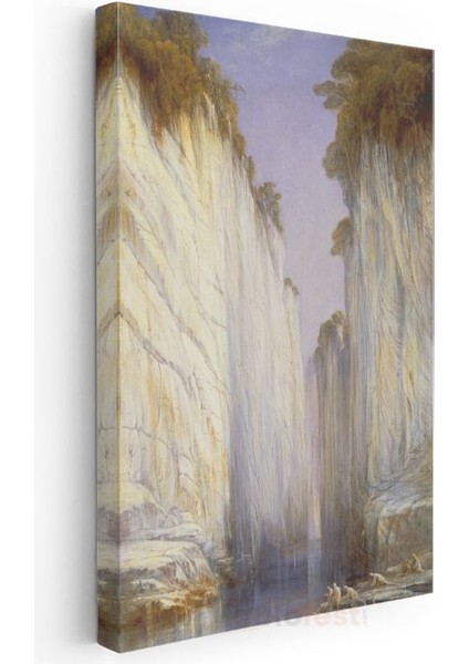 Edward Lear - Petra Kanyonu Kanvas Tablo
