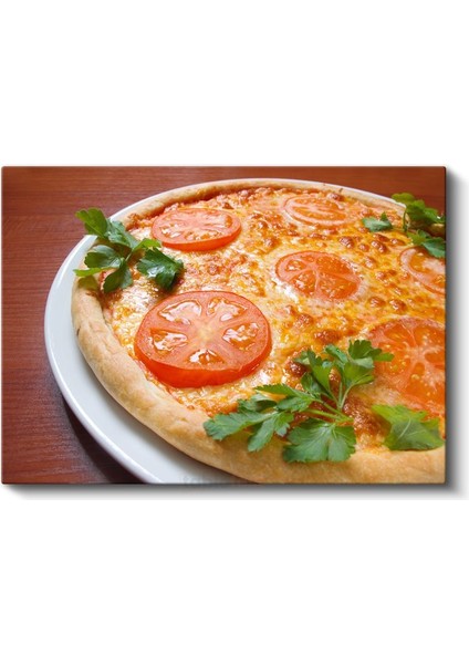 Domates Pizza - Klasik Tarif Kanvas Tablo