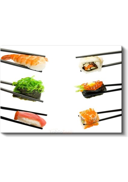 Suşi Çeşitleri - Japon Mutfağı Kanvas Tablo