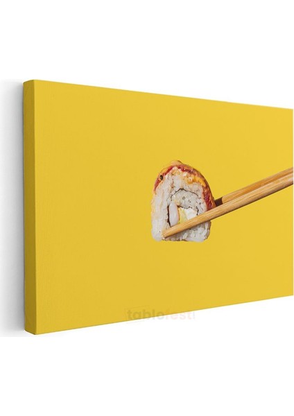 Sushi Sanatı - Çubukla Tutulmuş Japon Lezzeti Kanvas Tablo
