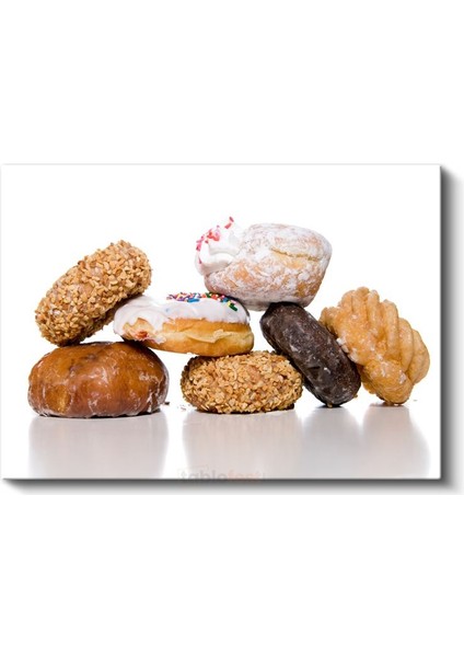 Tatlı Donutlar - Renkli Çeşitler Kanvas Tablo