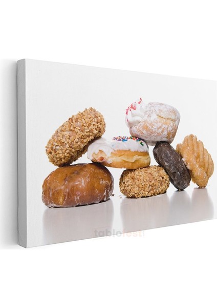 Tatlı Donutlar - Renkli Çeşitler Kanvas Tablo