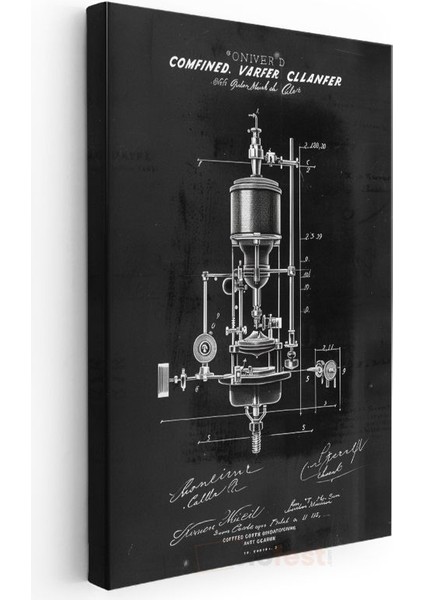 Kahve Makinesi - Vintage Içecek Hazırlayıcı Kanvas Tablo modelleri