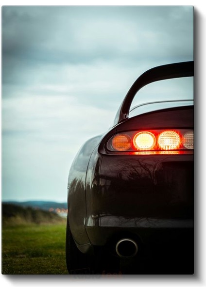 Toyota Supra - Ikonik Stop Lambası Detayı Kanvas Tablo fiyatları