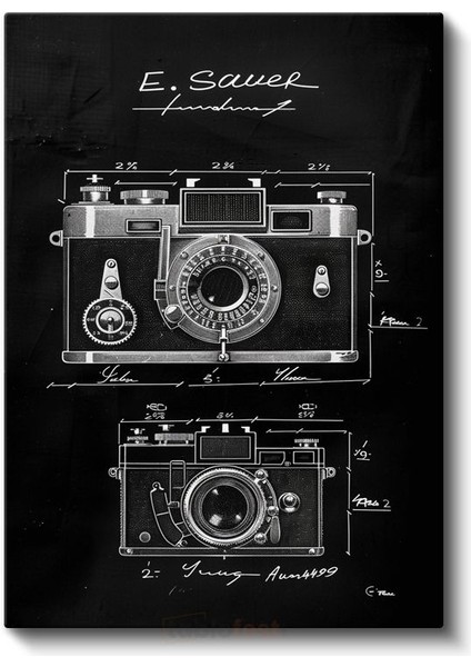 Fotoğraf Makinesi - Klasik Görüntüleme Cihazı Kanvas Tablo fiyatları