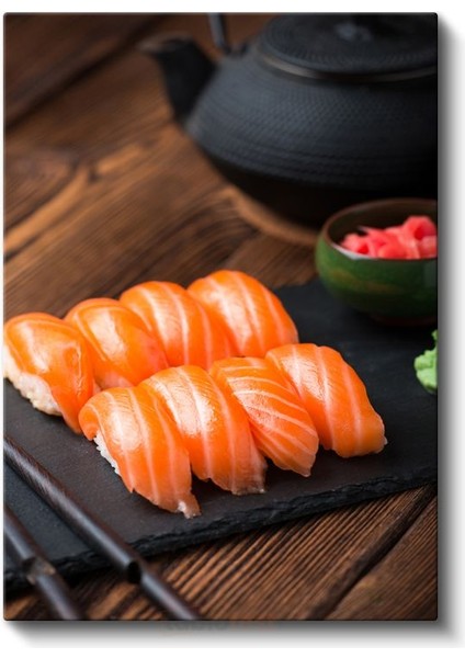 Somon Nigiri - Geleneksel Japon Mutfağının Inceliği Kanvas Tablo fiyatları