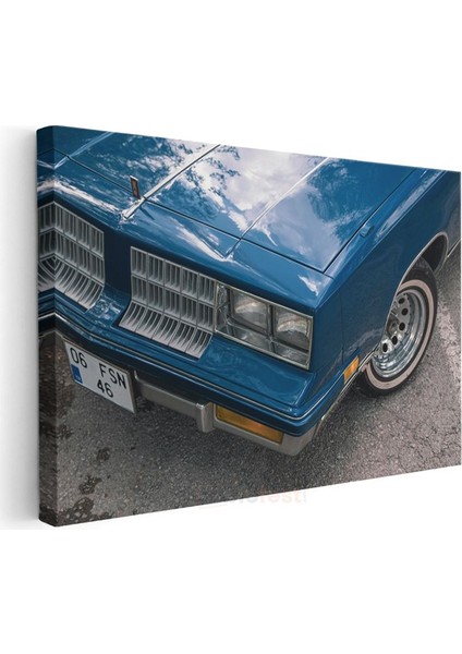 Chevrolet Monte Carlo - Klasik Amerikan Arabası Ön Detay Kanvas Tablo