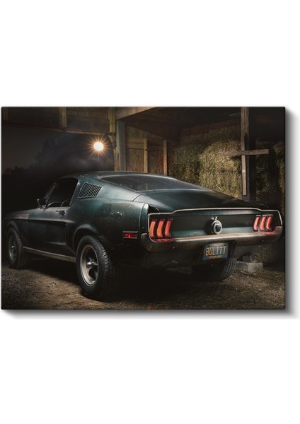 Ford Mustang Bullitt - Efsanevi Film Arabası Kanvas Tablo fiyatları