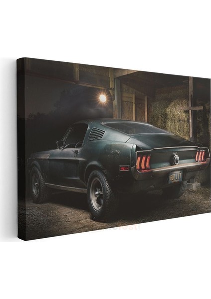 Ford Mustang Bullitt - Efsanevi Film Arabası Kanvas Tablo modelleri