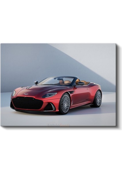 Aston Martin Dbs Superleggera - Kırmızı Lüks Convertible Kanvas Tablo