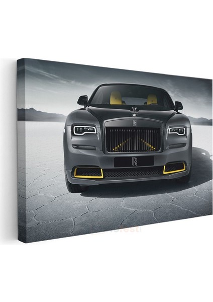 Rolls-Royce Wraith - Tuz Gölü Manzaralı Lüks Sedan Kanvas Tablo