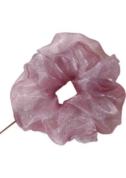 Lystrfac 2021 Yeni Büyük Boy Organze Baskı Scrunchie Kadınlar Için Kızlar Elastik Saç Bantları Saç Kravat At Kuyruğu Tutucu Saç Aksesuarları: Mor Kırmızı (Yurt Dışından)