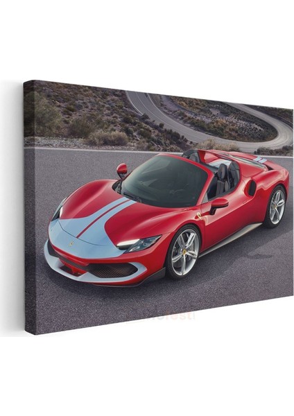 Ferrari 296 Gtb - Italyan Spor Otomobil Kanvas Tablo modelleri