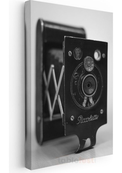 Piccollette Kamera - Katlanabilir Vintage Fotoğraf Makinesi Kanvas Tablo modelleri