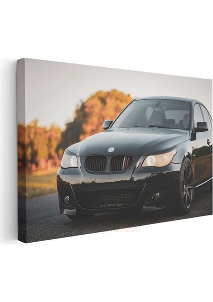 Bmw M5 - Siyah Performans Sedan Kanvas Tablo