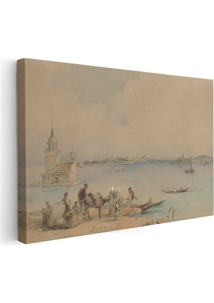 Kız Kulesi - Istanbul Boğazı Manzarası Kanvas Tablo modelleri
