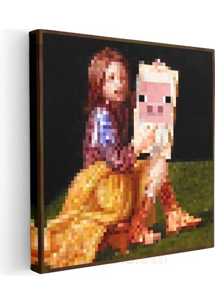 Minecraft - Pigscene Piksel Kanvas Tablo modelleri