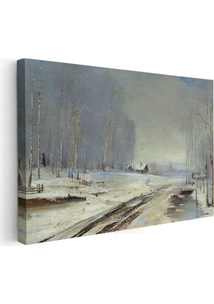 Aleksey Savrasov - Kış Manzarası Kanvas Tablo modelleri