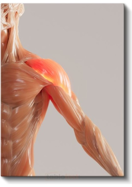 Fizyoterapist - Kas Anatomisi ve Tedavi Kanvas Tablo fiyatları