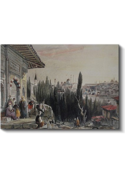 Osmanlı Yaşamı - Boğaz Kıyısında Gündelik Hayat Kanvas Tablo fiyatları