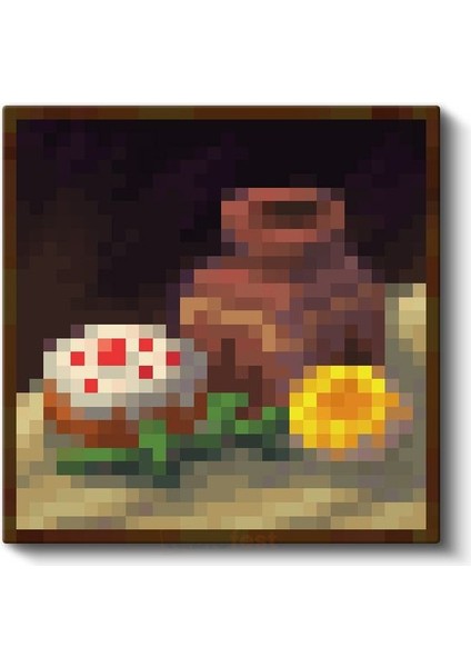 Minecraft - Baroque Piksel Kanvas Tablo